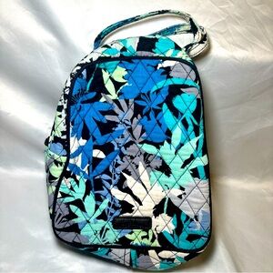 Vera Bradley Lunch Box Womens Tote Blue Flowers Work School Bottle Bag